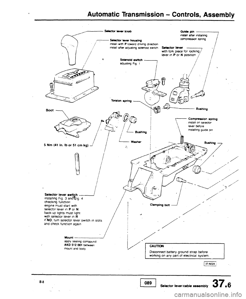 AUDI 80 90 COUPE 1988  Service Repair Manual 