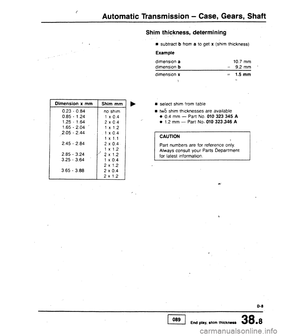 AUDI 80 90 COUPE 1988  Service Repair Manual 