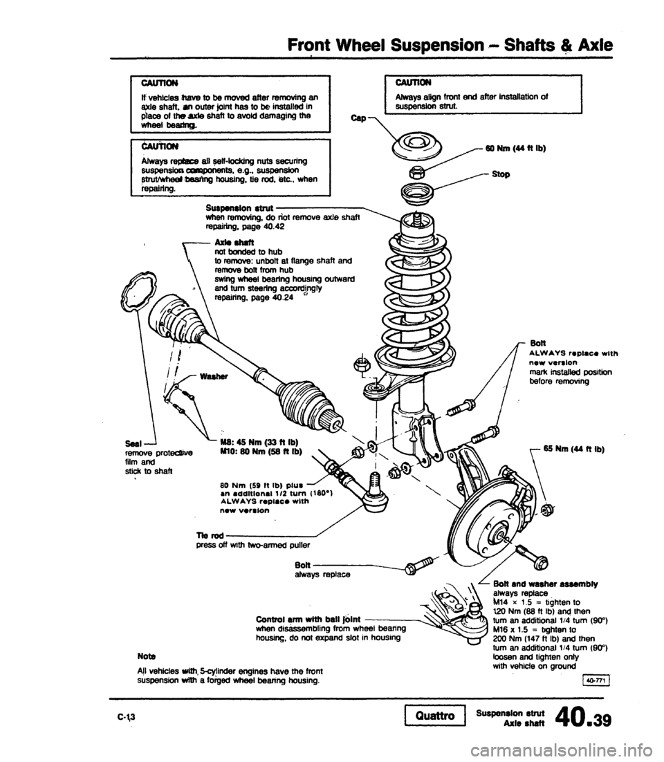 AUDI 80 90 COUPE 1988  Service Repair Manual 