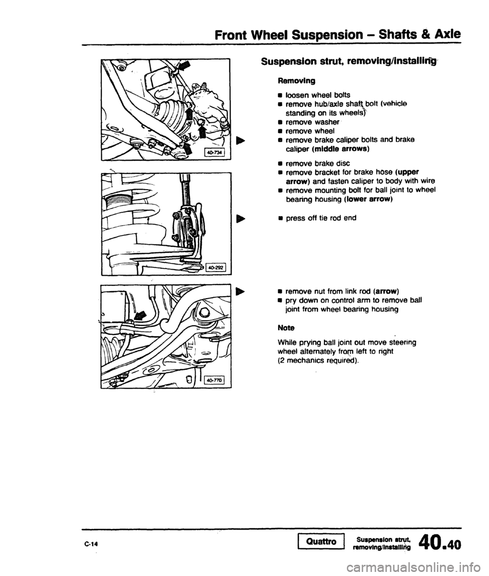 AUDI 80 90 COUPE 1988  Service Repair Manual 