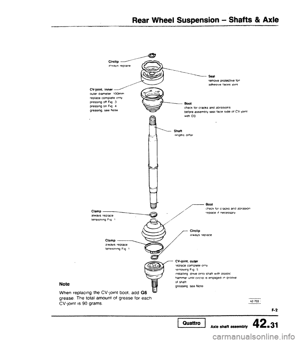 AUDI 80 90 COUPE 1988  Service Repair Manual 