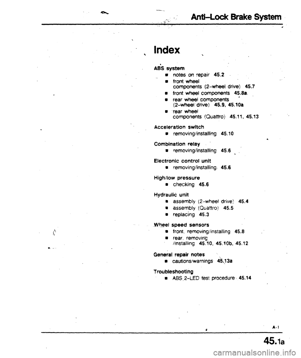 AUDI 80 90 COUPE 1988  Service Repair Manual 