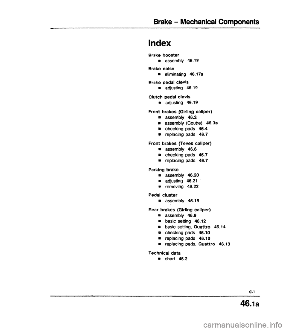 AUDI 80 90 COUPE 1988  Service Repair Manual 