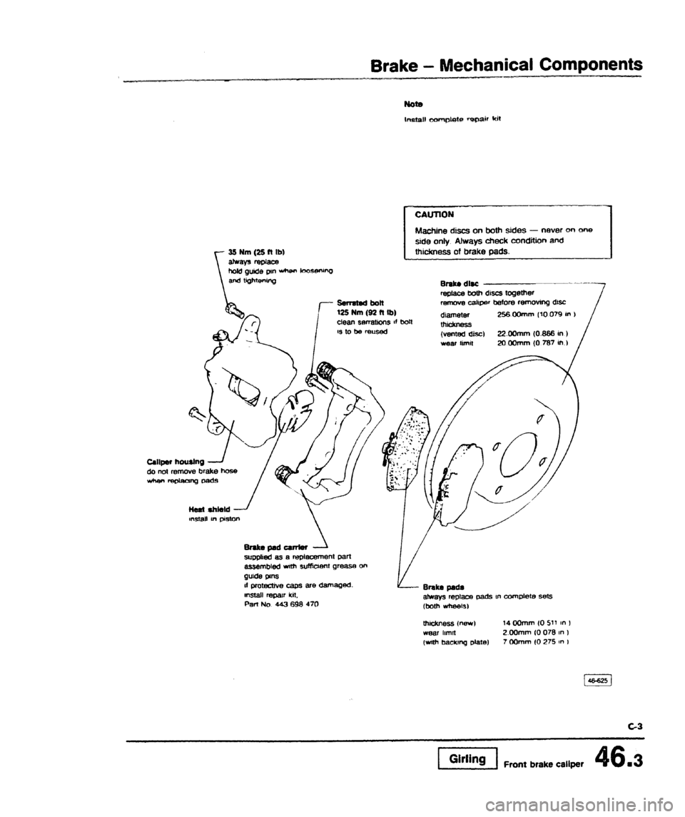 AUDI 80 90 COUPE 1988  Service Repair Manual 