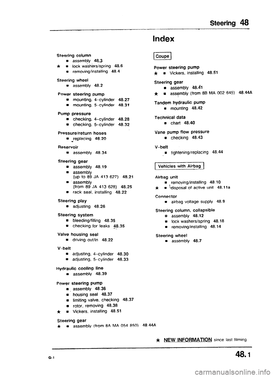 AUDI 80 90 COUPE 1988  Service Repair Manual 