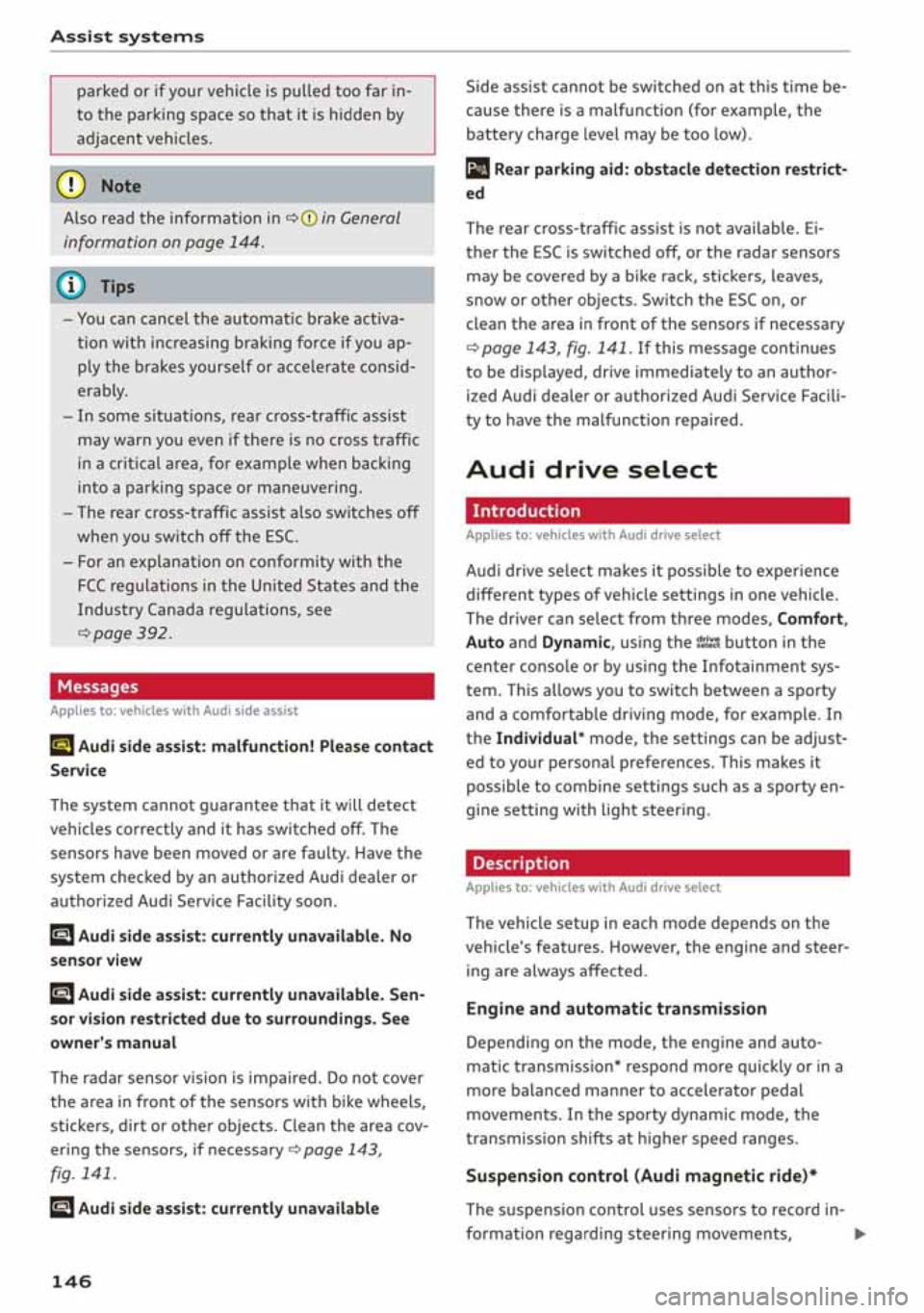 AUDI A3 SEDAN 2019  Owners Manual 