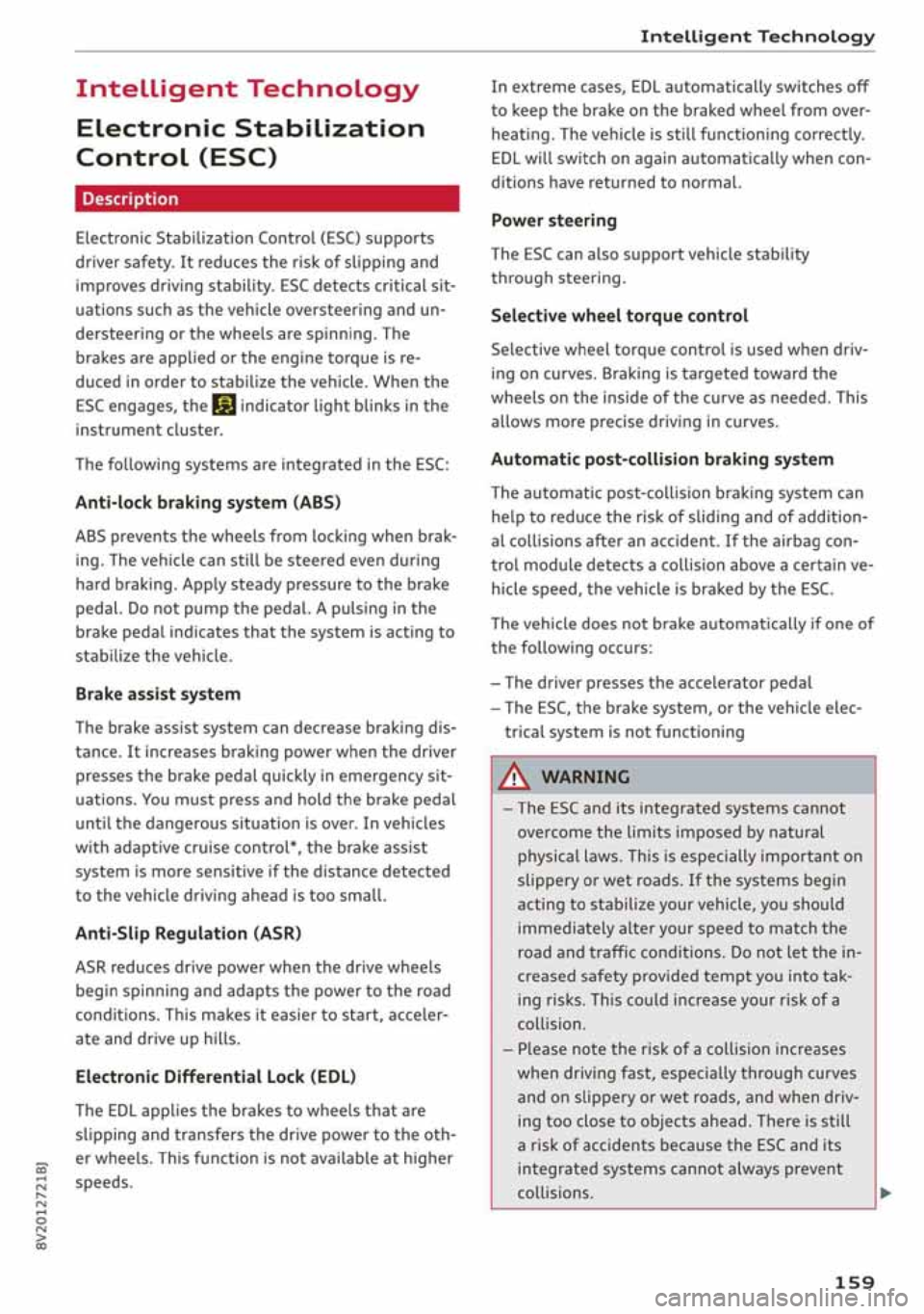 AUDI A3 SEDAN 2019  Owners Manual 