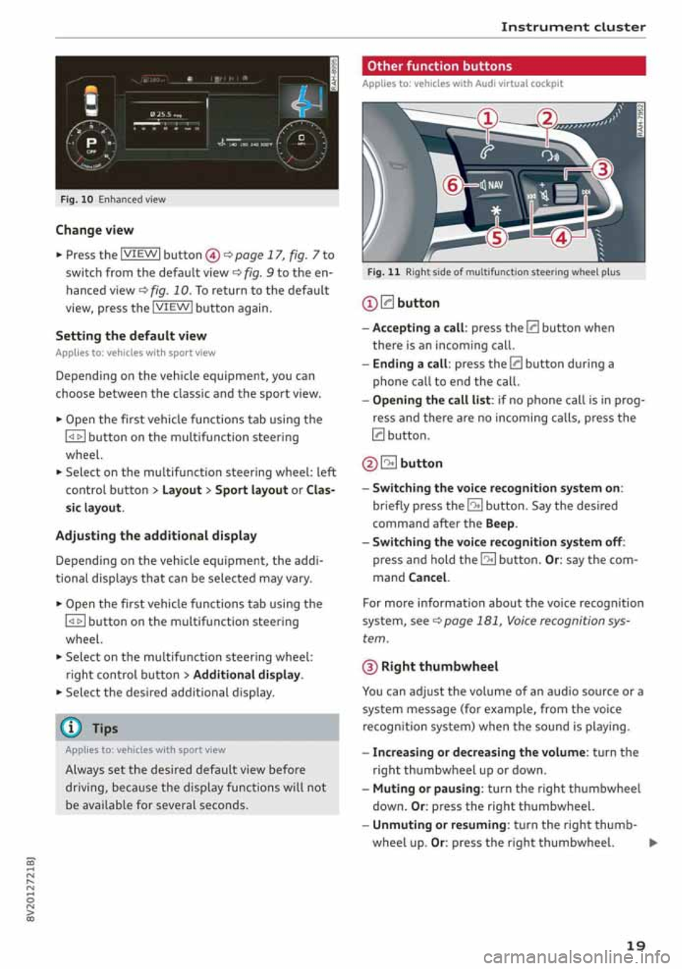 AUDI A3 SEDAN 2019  Owners Manual 