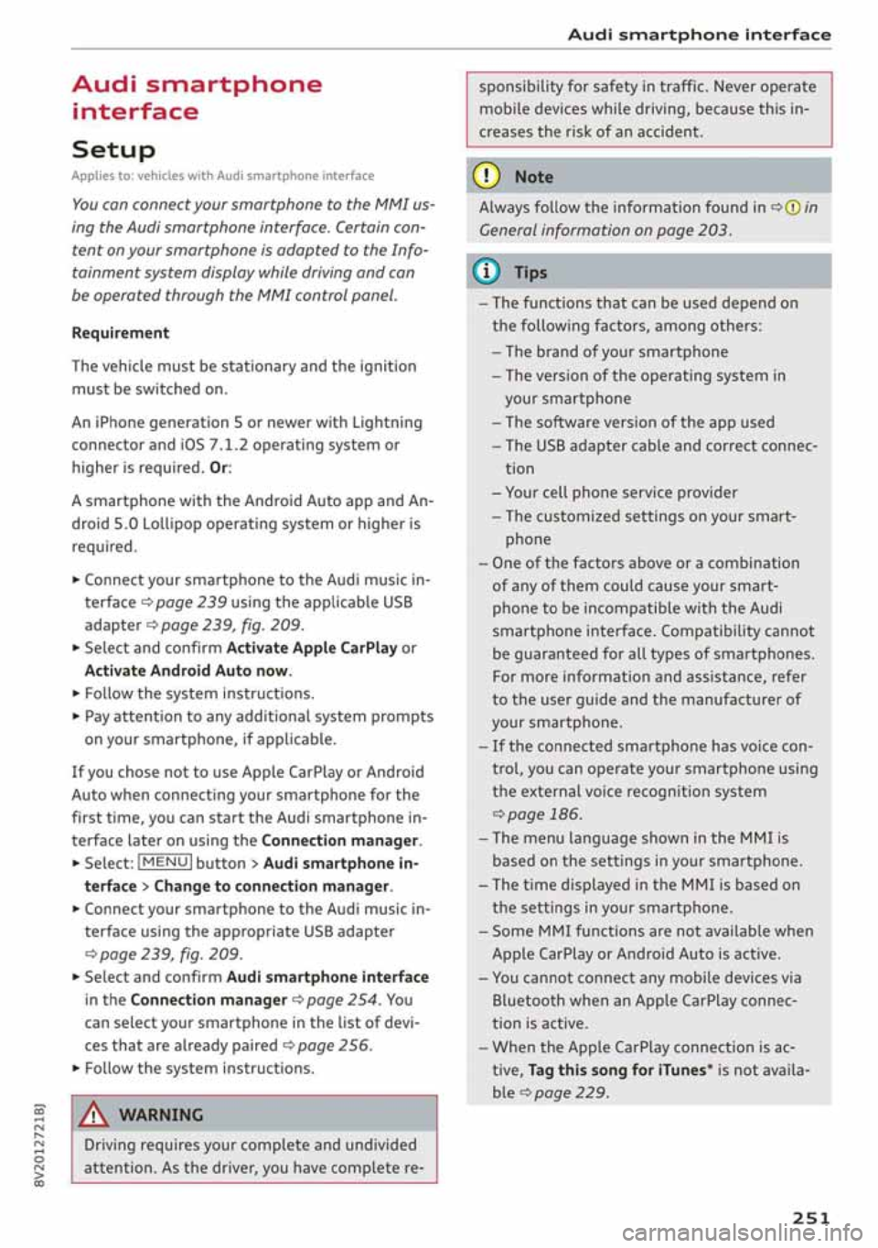 AUDI A3 SEDAN 2019  Owners Manual 