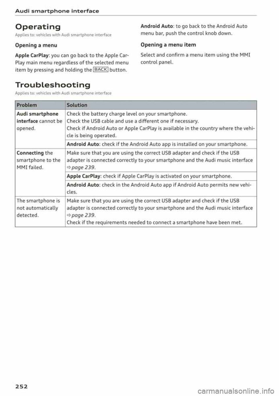 AUDI A3 SEDAN 2019  Owners Manual 