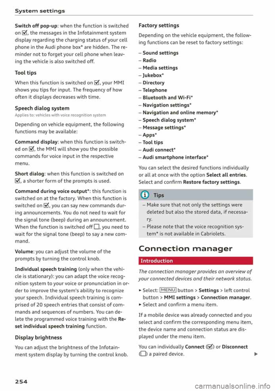 AUDI A3 SEDAN 2019  Owners Manual 