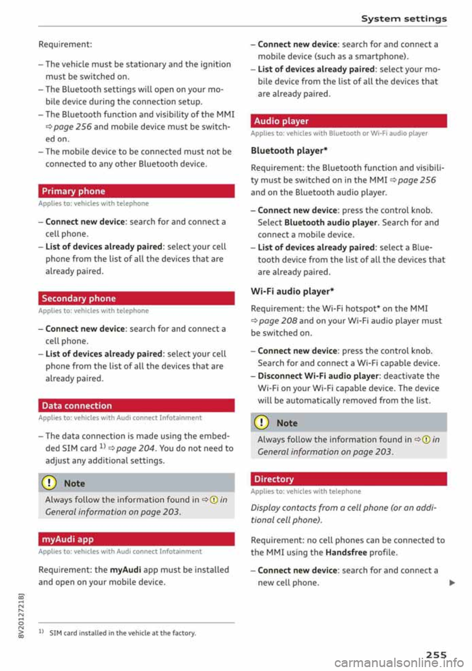 AUDI A3 SEDAN 2019  Owners Manual 
