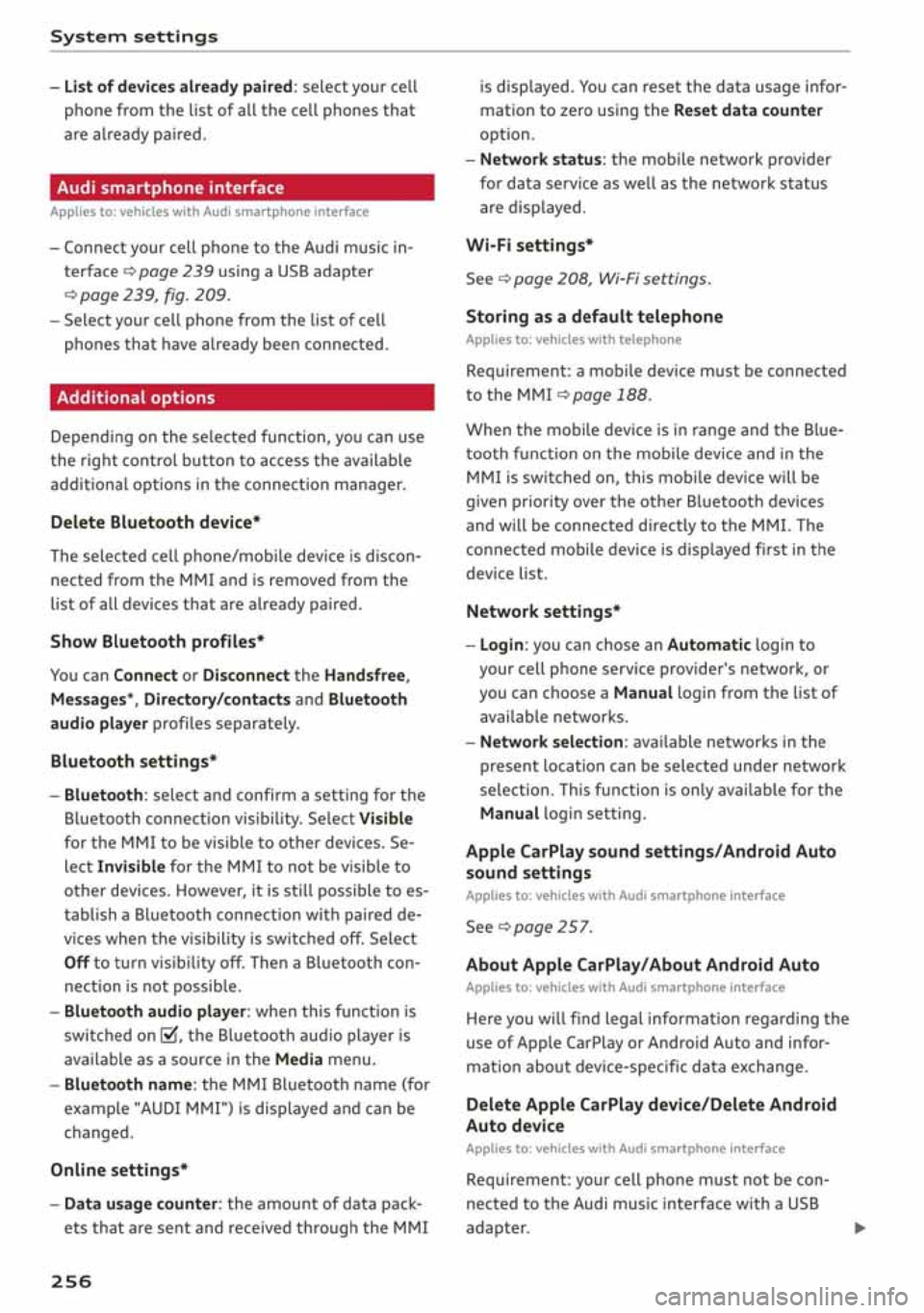 AUDI A3 SEDAN 2019  Owners Manual 