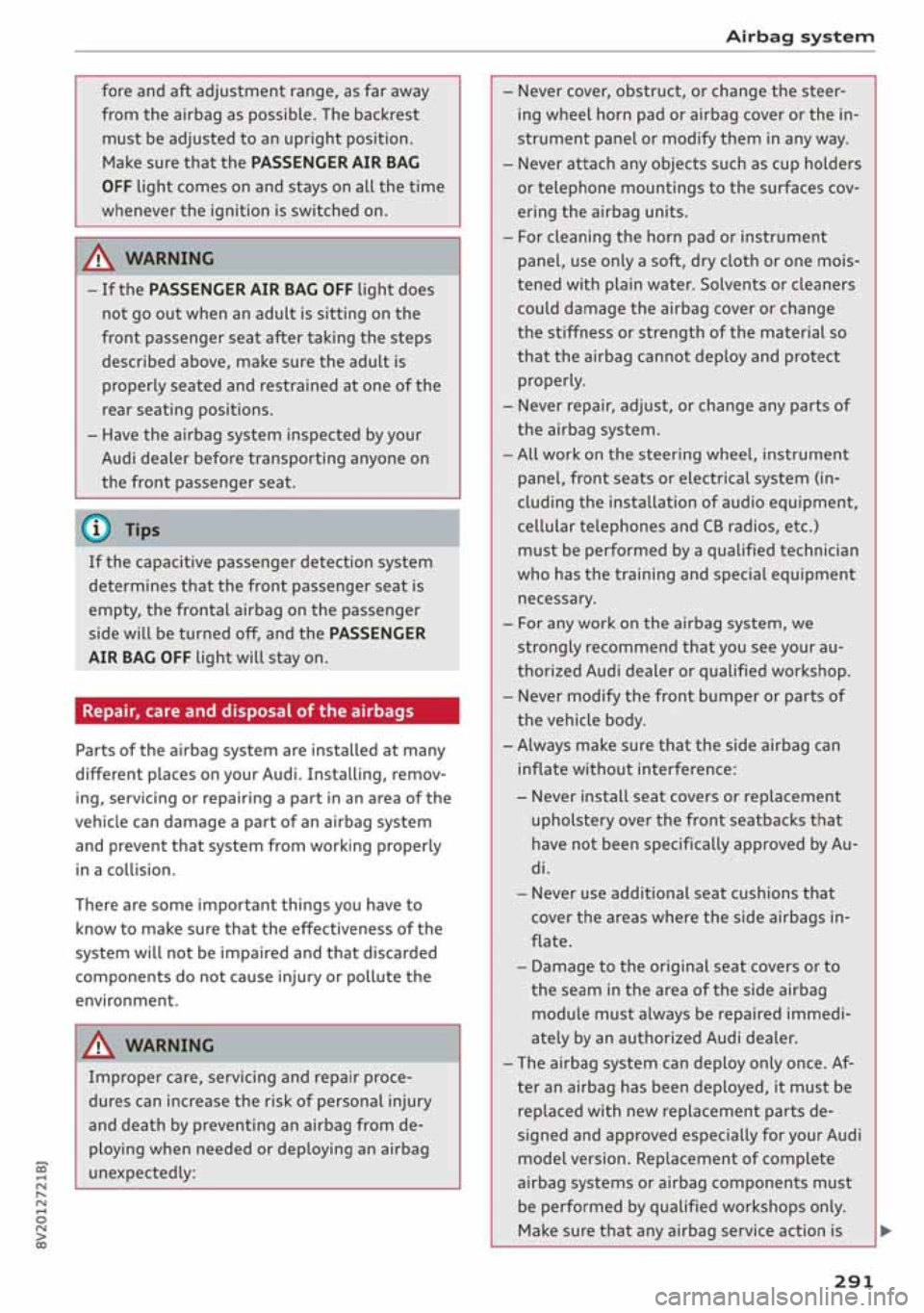 AUDI A3 SEDAN 2019  Owners Manual 