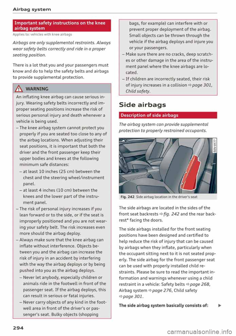 AUDI A3 SEDAN 2019  Owners Manual 