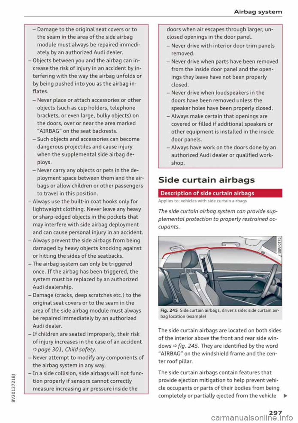AUDI A3 SEDAN 2019  Owners Manual 