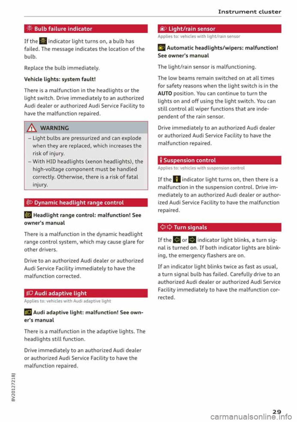 AUDI A3 SEDAN 2019  Owners Manual 
