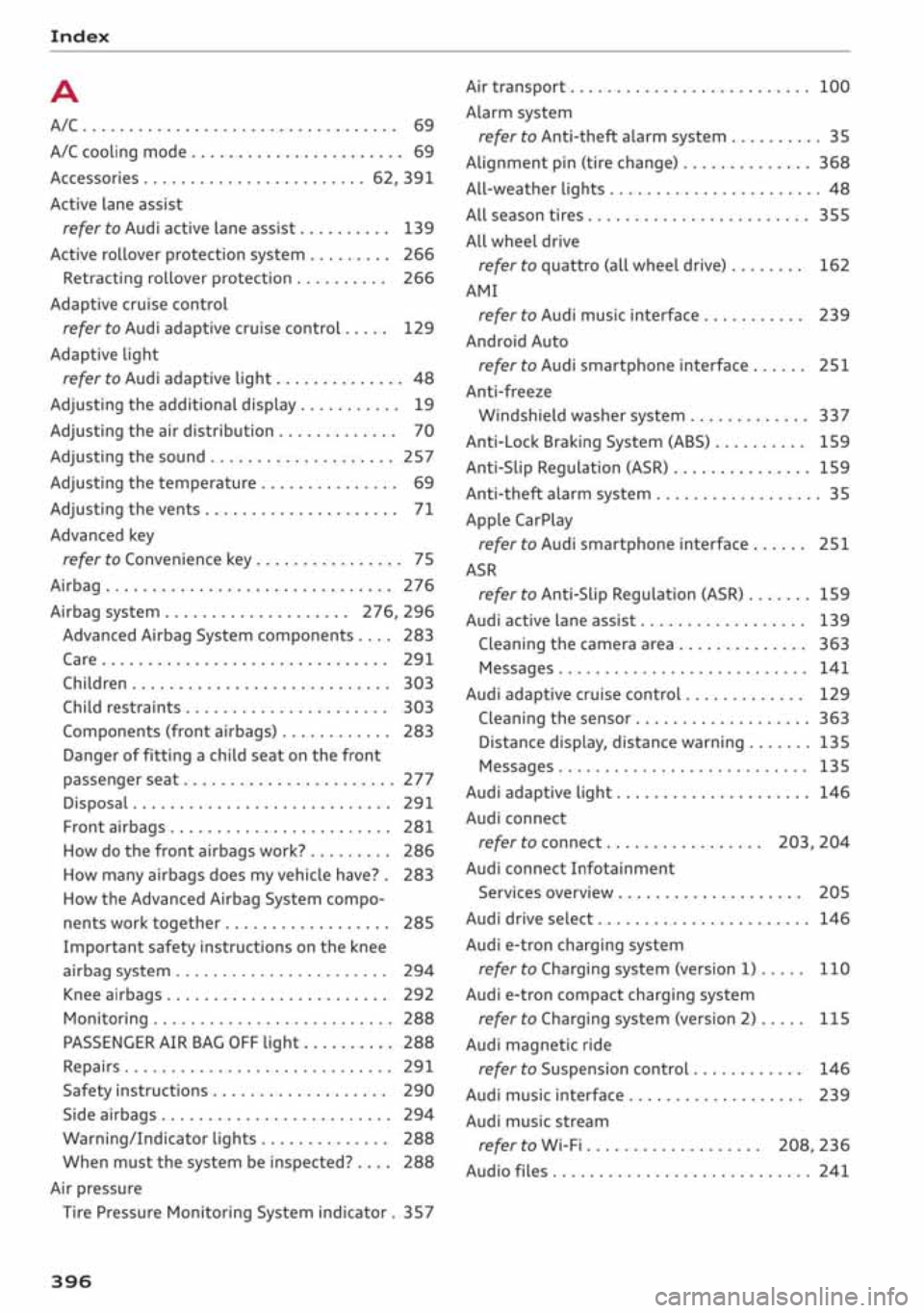 AUDI A3 SEDAN 2019  Owners Manual 