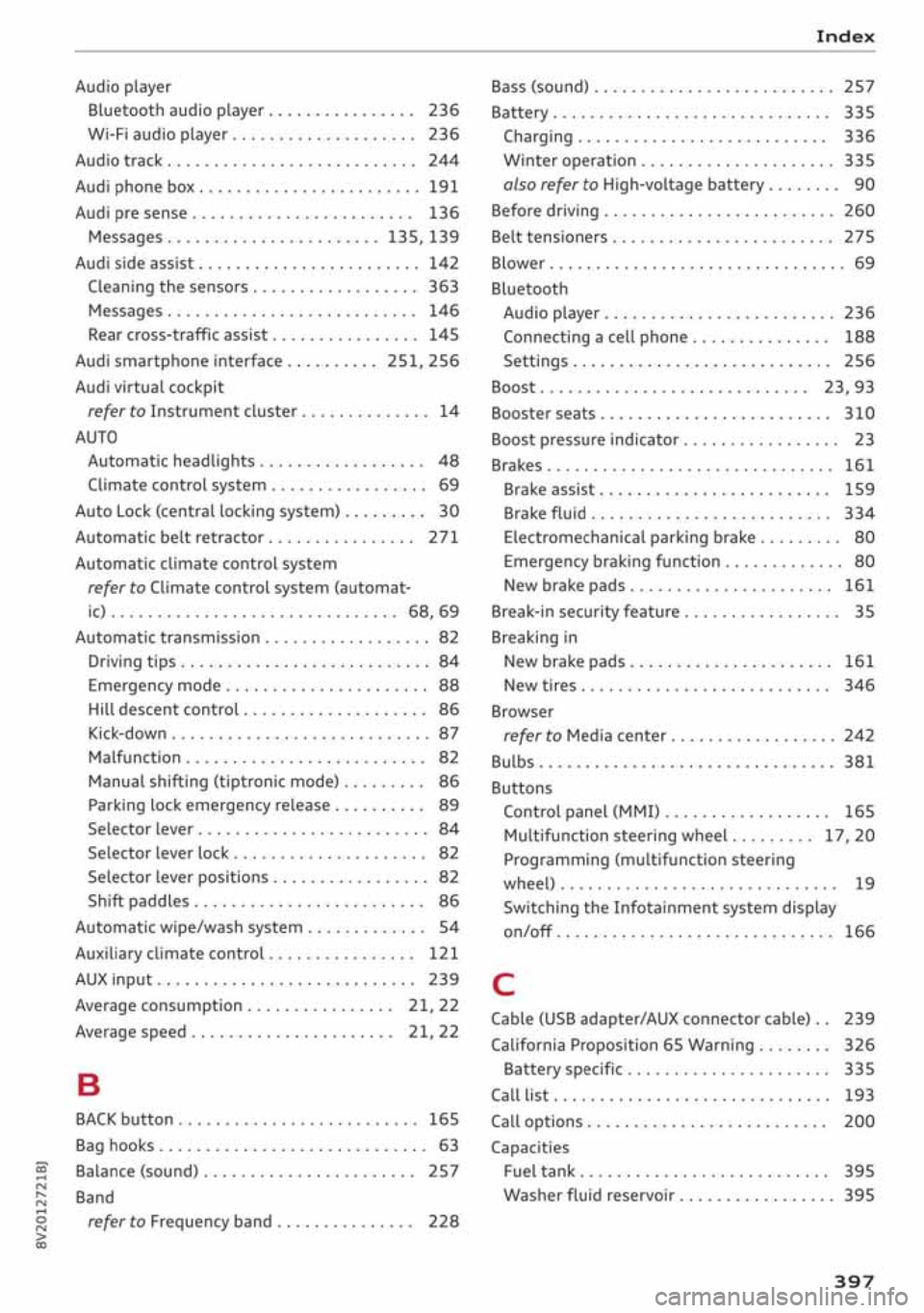 AUDI A3 SEDAN 2019  Owners Manual 