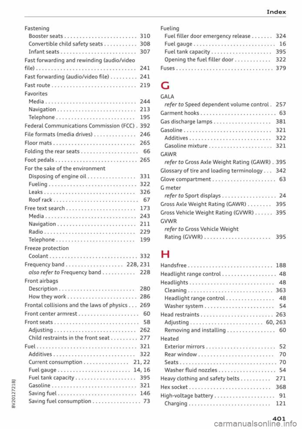 AUDI A3 SEDAN 2019  Owners Manual 