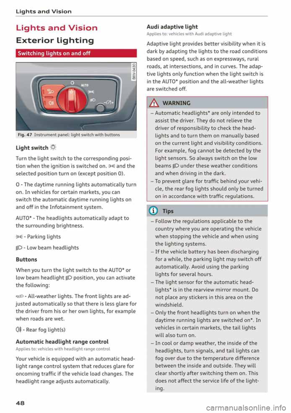 AUDI A3 SEDAN 2019  Owners Manual 