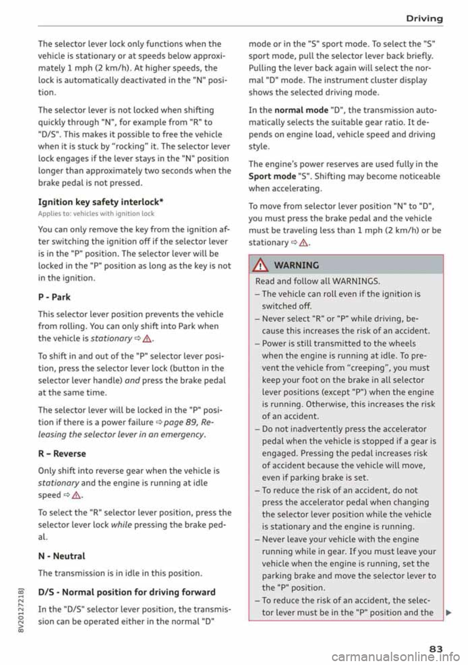 AUDI A3 SEDAN 2019  Owners Manual 