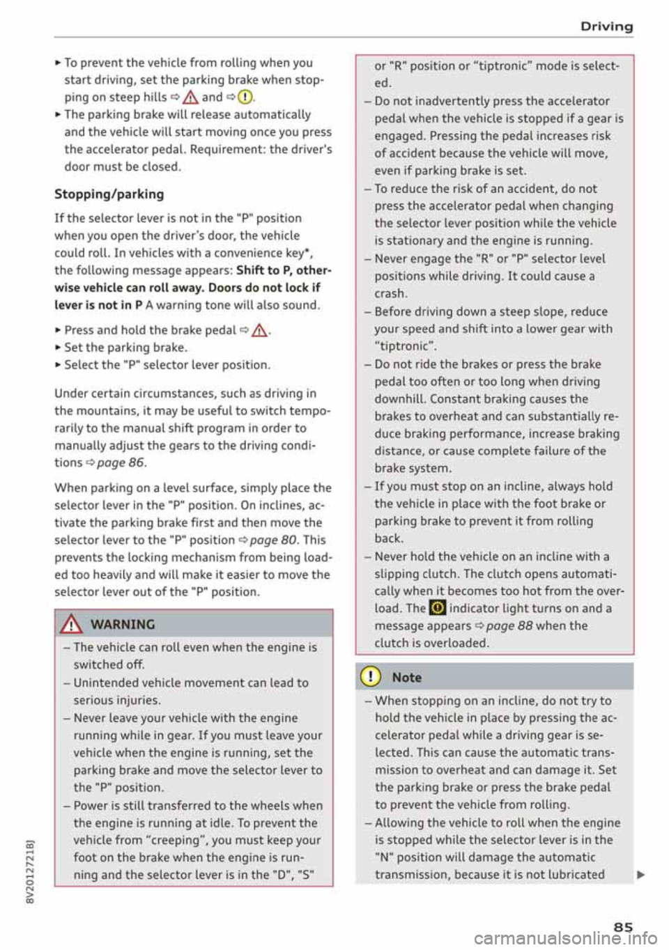 AUDI A3 SEDAN 2019  Owners Manual 