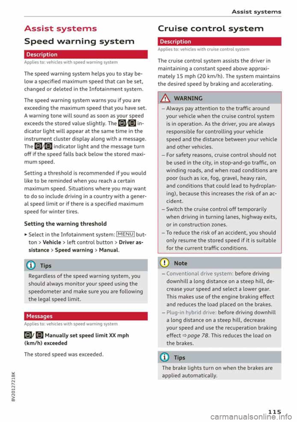 AUDI A3 SEDAN 2020  Owners Manual 