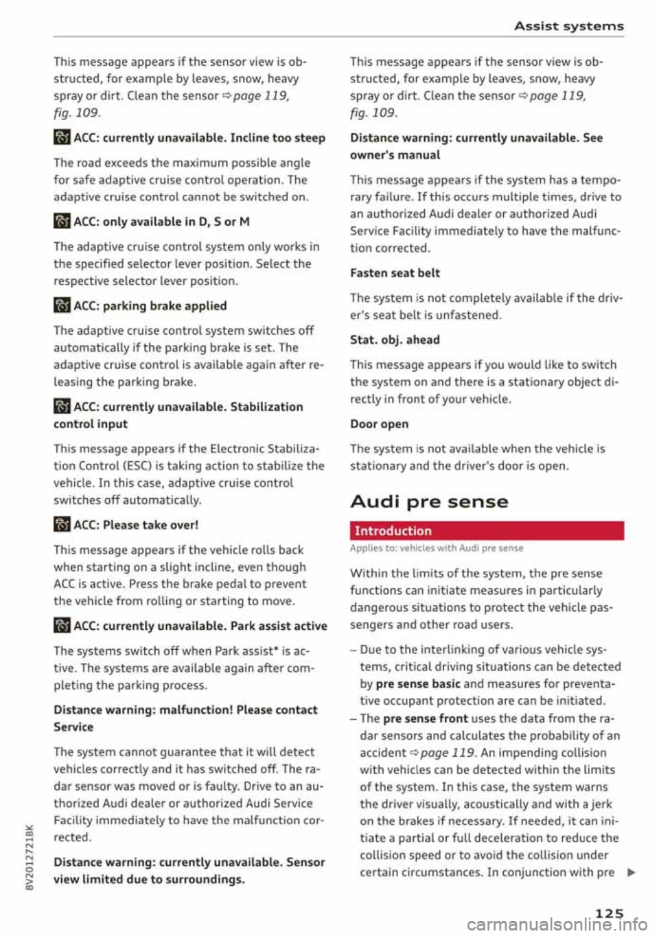 AUDI A3 SEDAN 2020  Owners Manual 
