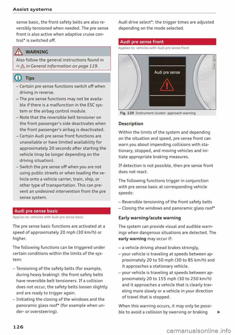 AUDI A3 SEDAN 2020  Owners Manual 