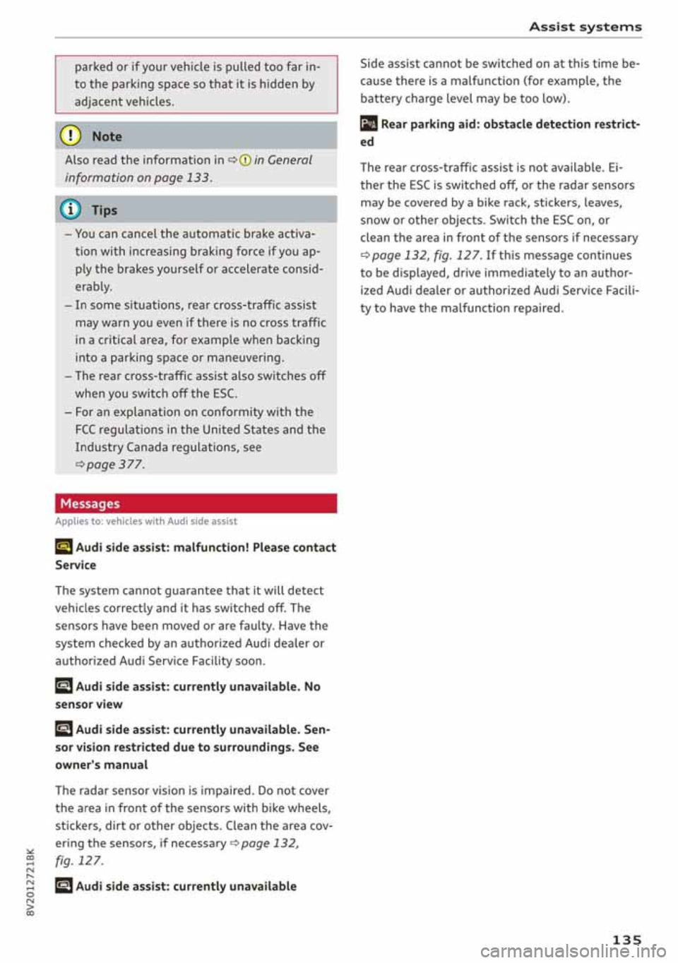 AUDI A3 SEDAN 2020  Owners Manual 