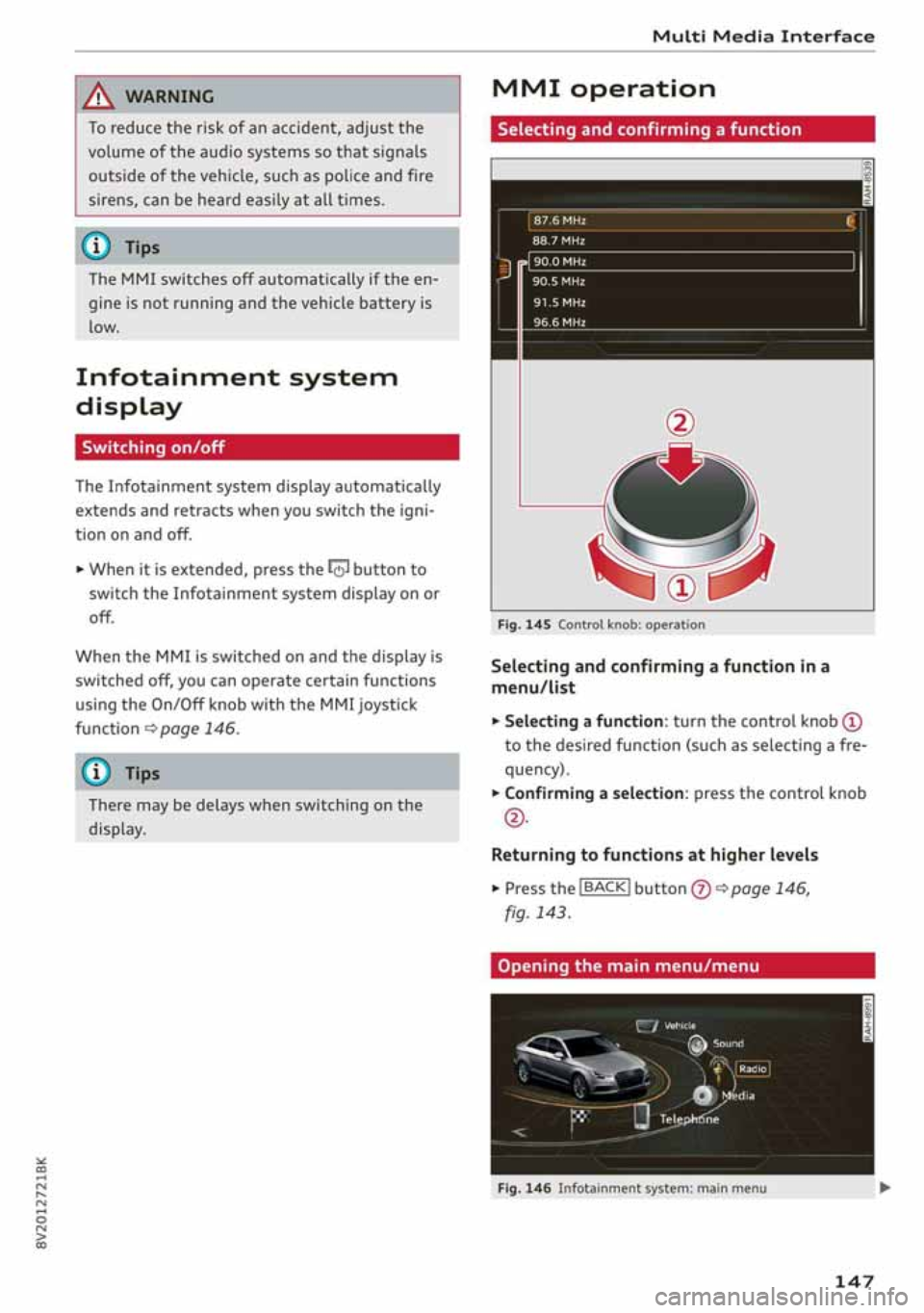 AUDI A3 SEDAN 2020  Owners Manual 