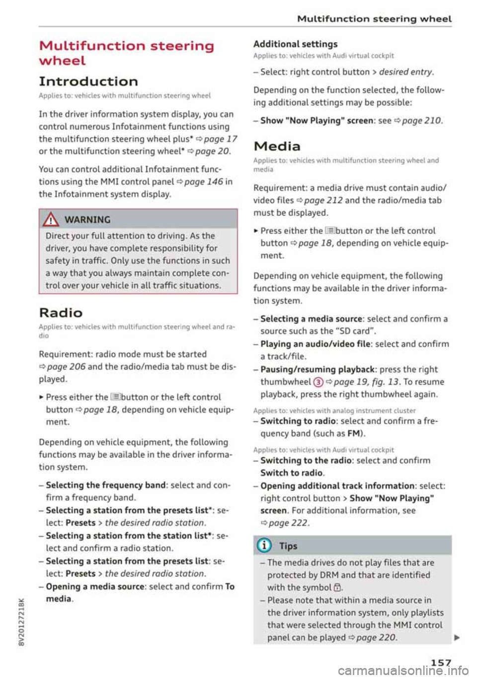 AUDI A3 SEDAN 2020  Owners Manual 
