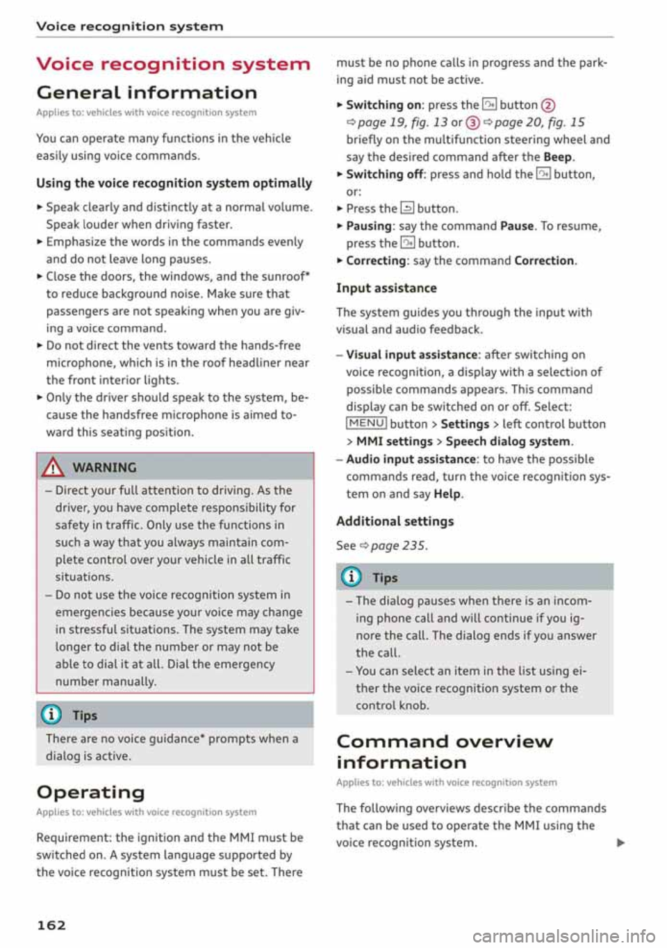 AUDI A3 SEDAN 2020  Owners Manual 