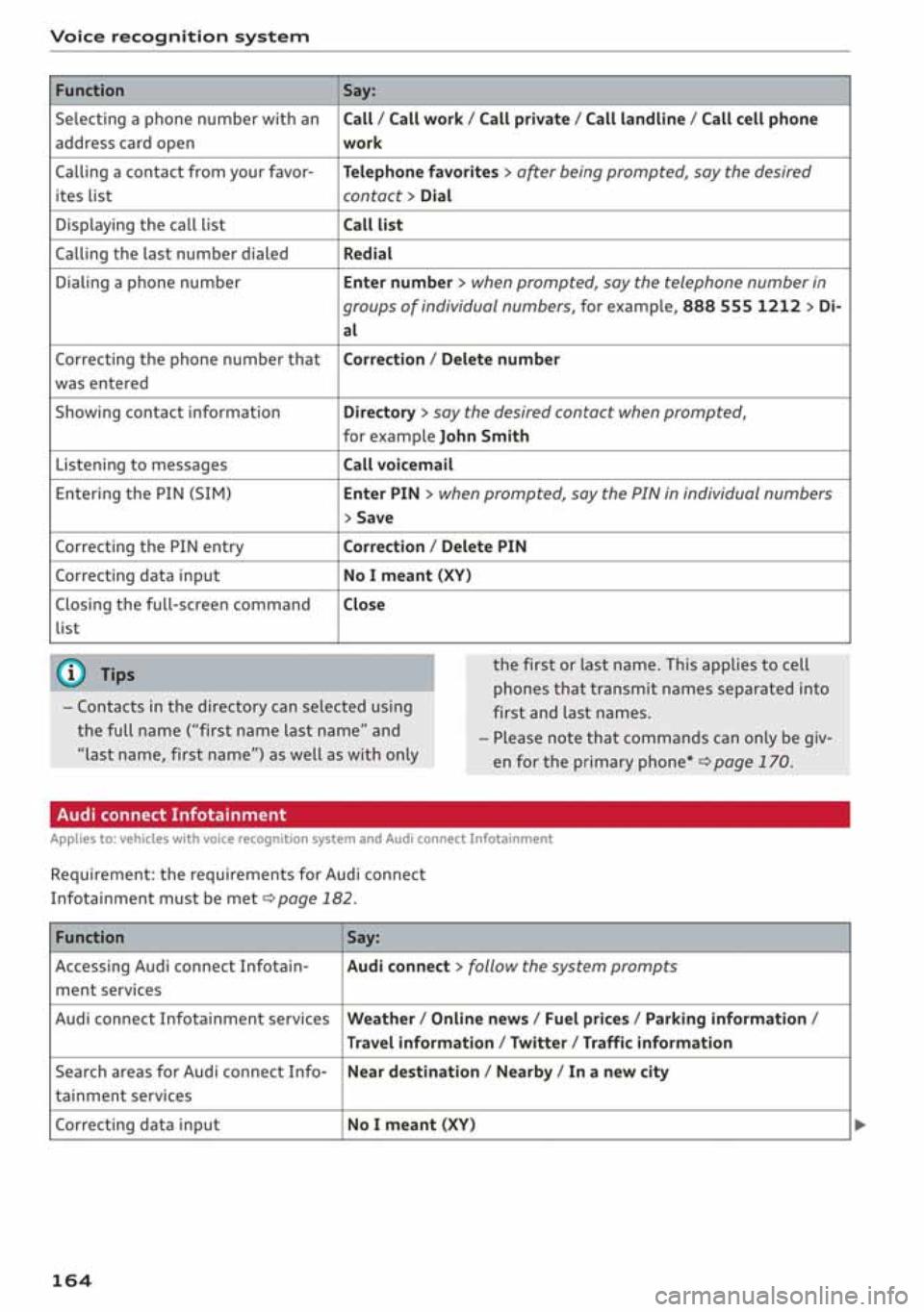 AUDI A3 SEDAN 2020  Owners Manual 