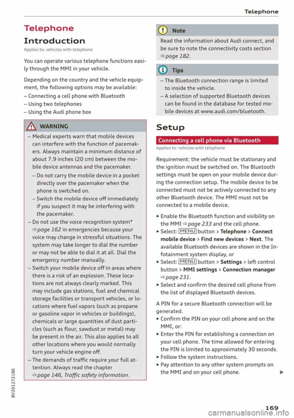 AUDI A3 SEDAN 2020  Owners Manual 
