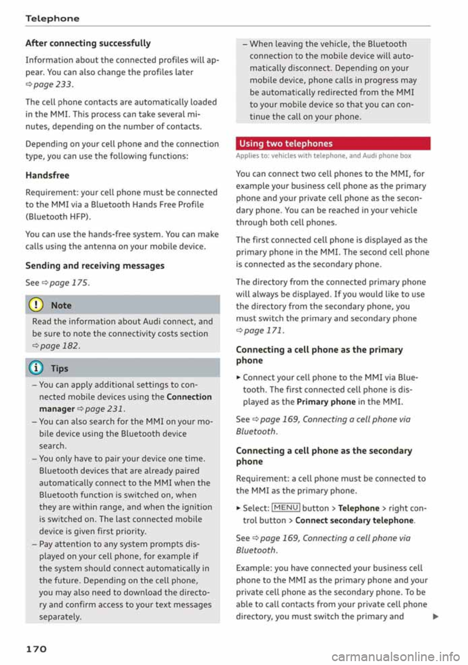 AUDI A3 SEDAN 2020  Owners Manual 