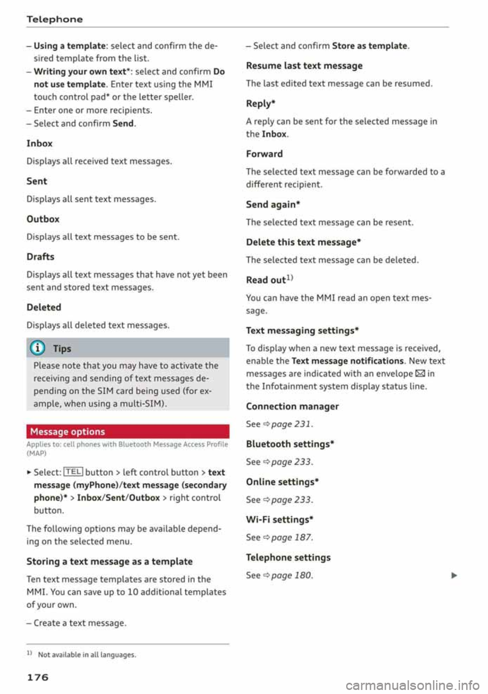 AUDI A3 SEDAN 2020  Owners Manual 