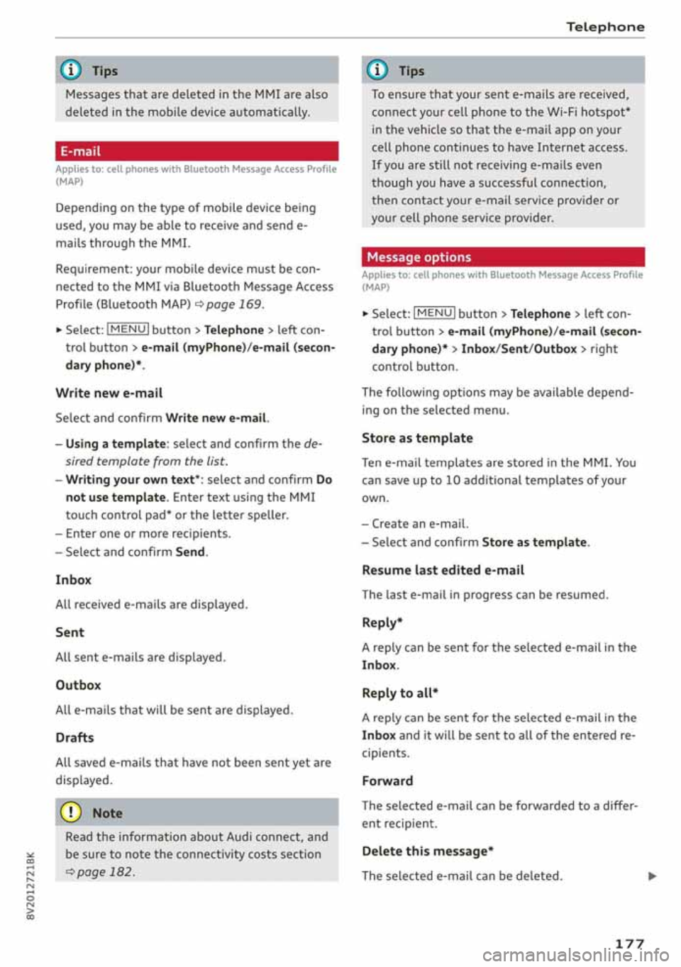 AUDI A3 SEDAN 2020  Owners Manual 