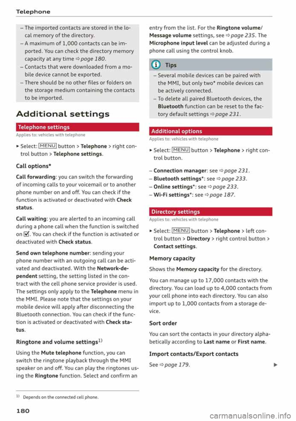 AUDI A3 SEDAN 2020  Owners Manual 