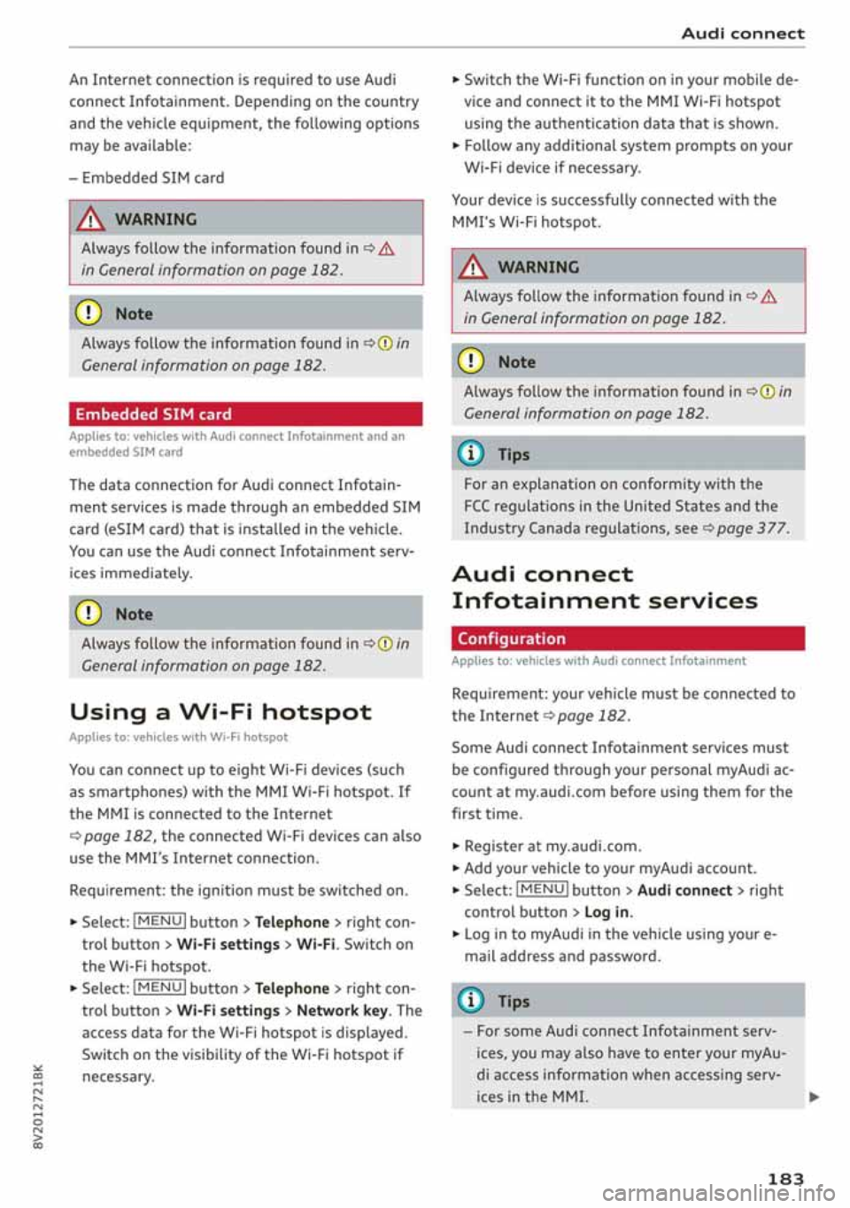 AUDI A3 SEDAN 2020  Owners Manual 
