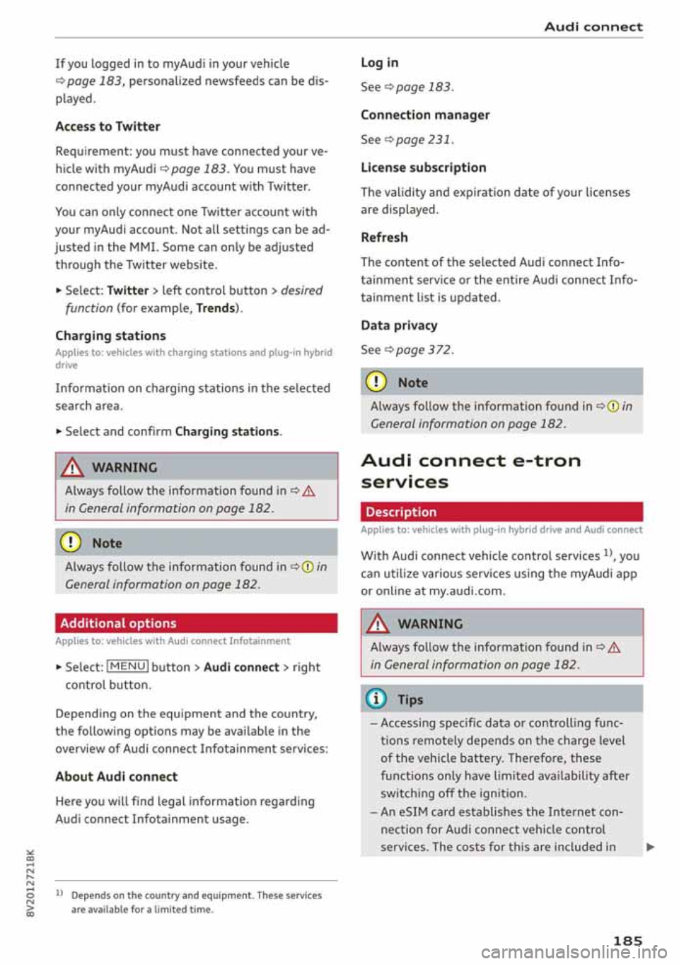 AUDI A3 SEDAN 2020  Owners Manual 