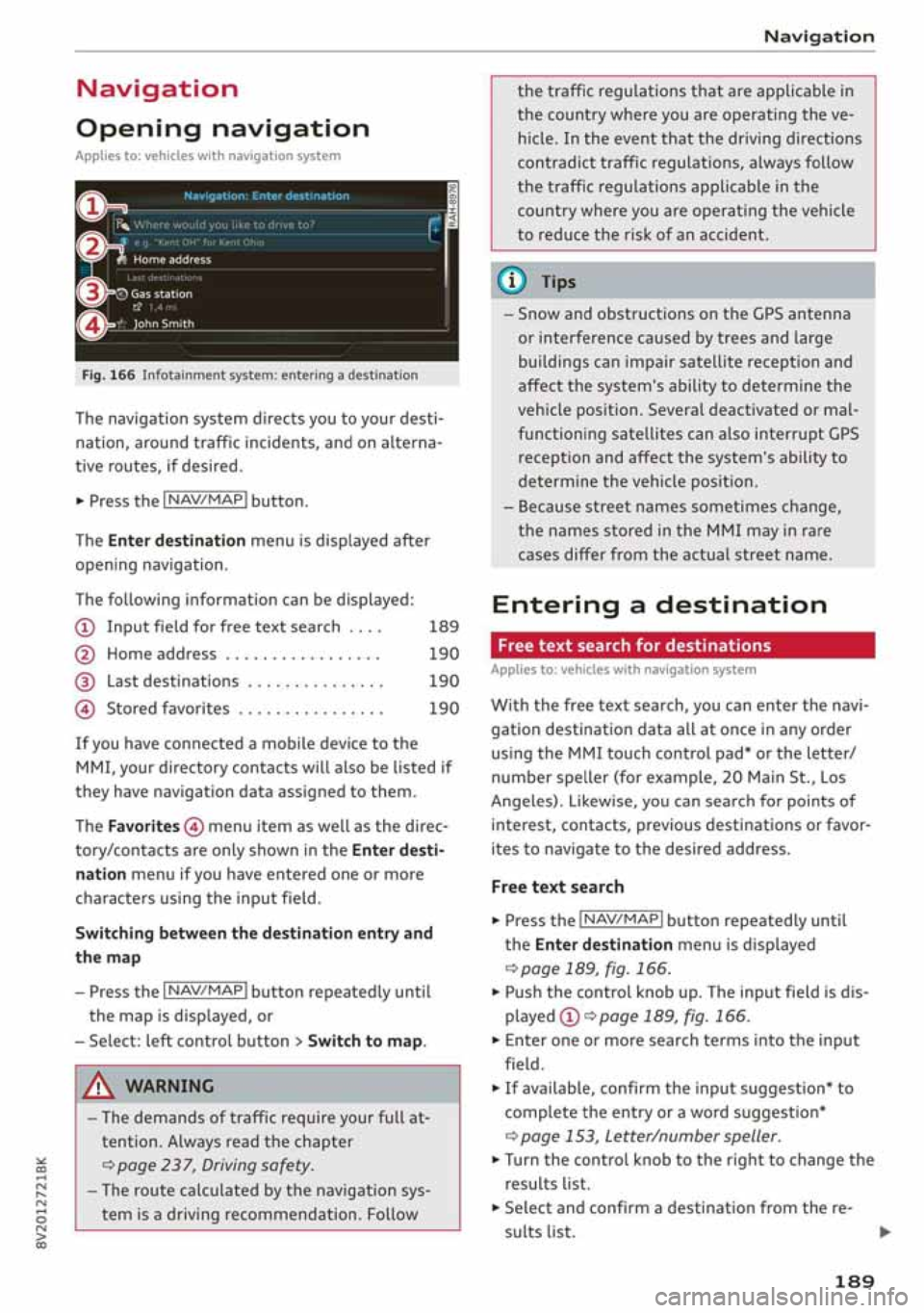 AUDI A3 SEDAN 2020  Owners Manual 