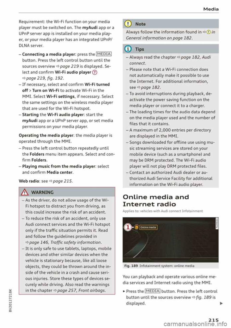 AUDI A3 SEDAN 2020  Owners Manual 