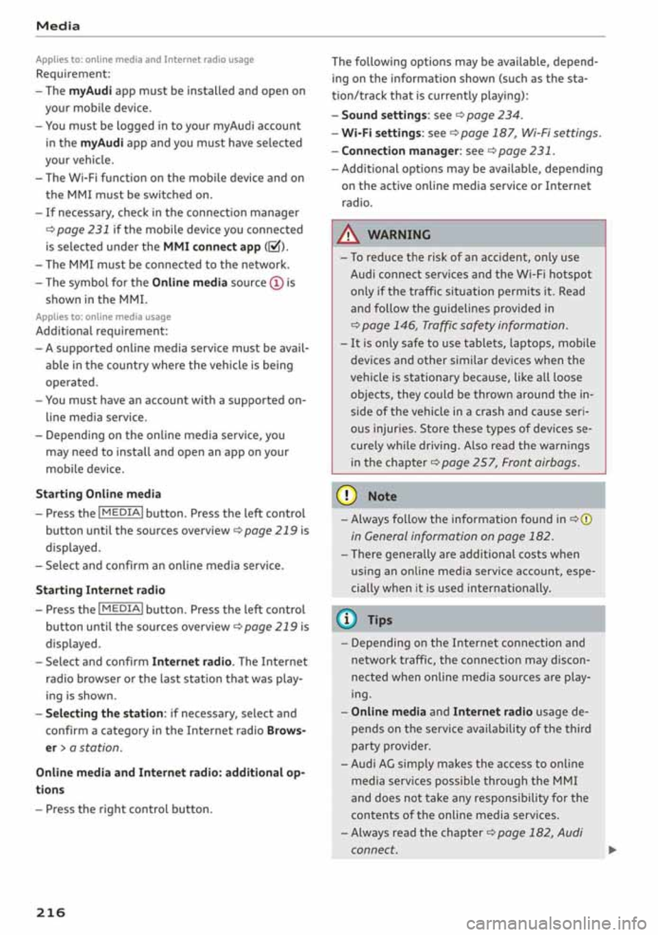 AUDI A3 SEDAN 2020  Owners Manual 