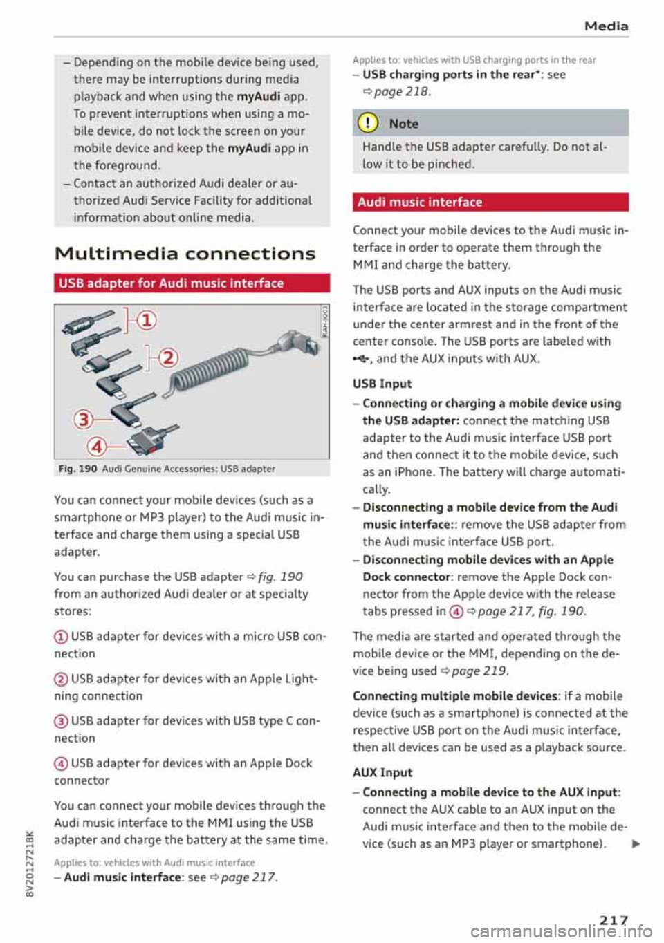 AUDI A3 SEDAN 2020  Owners Manual 