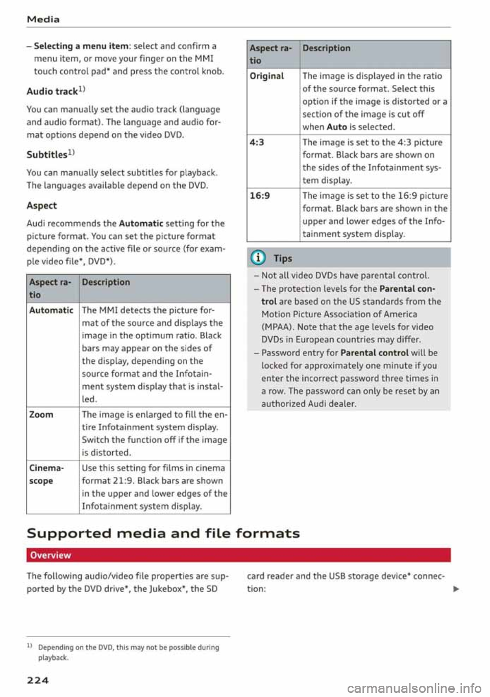 AUDI A3 SEDAN 2020  Owners Manual 