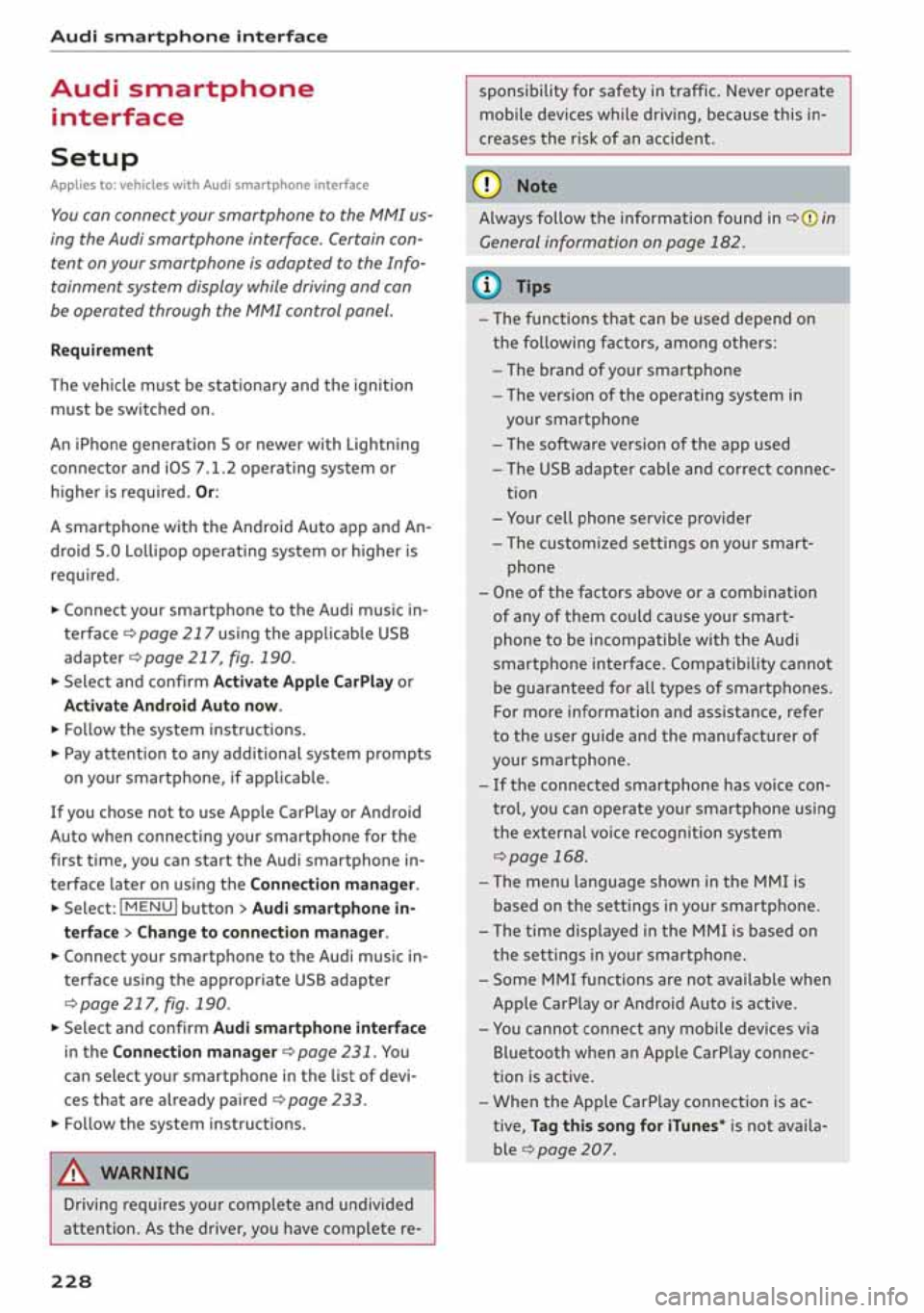AUDI A3 SEDAN 2020  Owners Manual 