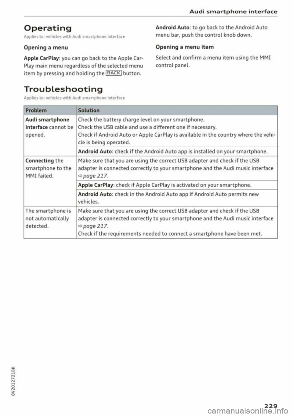 AUDI A3 SEDAN 2020  Owners Manual 
