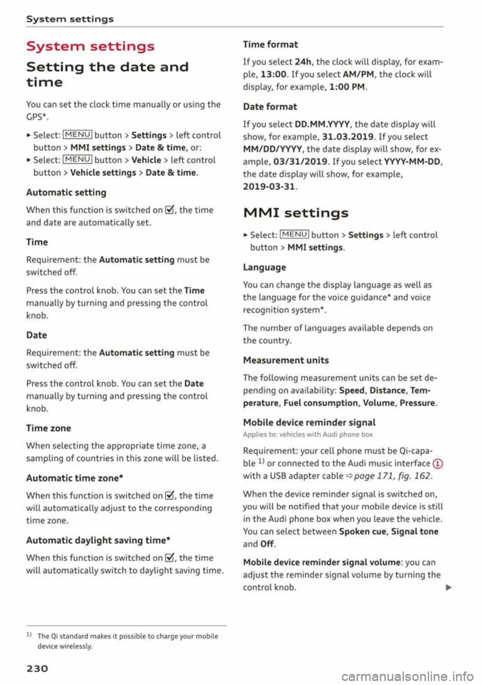 AUDI A3 SEDAN 2020  Owners Manual 